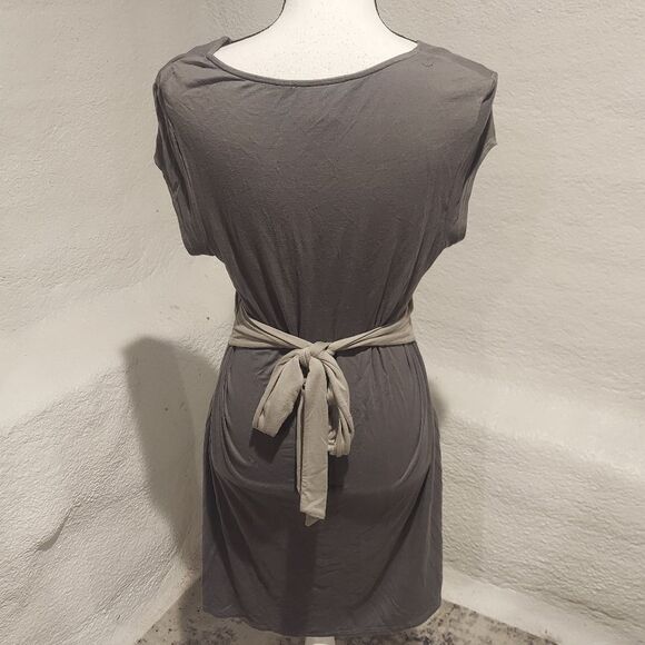 WHITE House Black Market Dress Gray Womens Size Medium - Picture 5 of 6